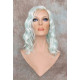 ECSTACY | Cool Mint Light Blue Costume Wig 15" Beach Waves Skin Side Part 