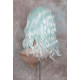 ECSTACY | Cool Mint Light Blue Costume Wig 15" Beach Waves Skin Side Part 