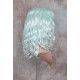 ECSTACY | Cool Mint Light Blue Costume Wig 15" Beach Waves Skin Side Part 