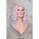 ECSTACY | Wild Wisteria Pink Blue Lavender Costume Wig 15" Beach Wave Side Part