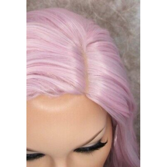 ECSTACY | Wild Wisteria Pink Blue Lavender Costume Wig 15" Beach Wave Side Part