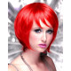 MYSTIC| Firecracker Red Short Wig Smooth Bob Bangs Anime Cosplay Costume 