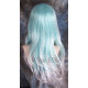 CALYPSO | Turquoise White Long Wig Layered Great 4 Costume Cosplay 
