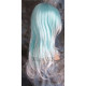 CALYPSO | Turquoise White Long Wig Layered Great 4 Costume Cosplay 