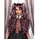 JOI | Pink Shadow Long Lolita Wig Curly Clip On Pony Tail Cosplay Anime Blush 
