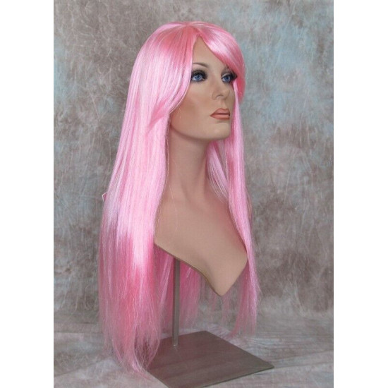 DIVINE | Cherry Blossom Pink Long Straight Wig Bangs Part Cosplay Blush by Sepia