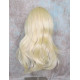 HB MELINDA | Light Blonde Long Wig Layers Human Hair Blend Bangs Part 