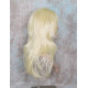 HB MELINDA | Light Blonde Long Wig Layers Human Hair Blend Bangs Part 