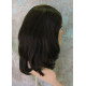 SAMANTHA HH | Dark Brown 100% Human Hair Wig Long Bob Monofilament Front 