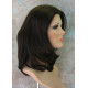 SAMANTHA HH | Dark Brown 100% Human Hair Wig Long Bob Monofilament Front 