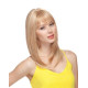 HB MIRANDA | Light Blonde Long Wig Heat OK Straight Bob Bangs Human Hair Blend 