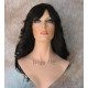 HB OHARA | Black Long Wig Human Hair Blend Flipped Ends HEAT OK 
