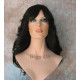 HB OHARA | Black Long Wig Human Hair Blend Flipped Ends HEAT OK 