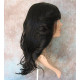 HB OHARA | Black Long Wig Human Hair Blend Flipped Ends HEAT OK 