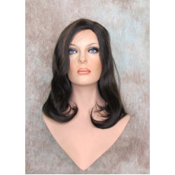 RITA HH | Black Auburn Mix 100% Human Hair Wig Long Waves Left Skin Part 