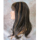LYDIA HH | Black Strawberry 100% Human Hair Wig Long Waves Skin Part Bangs 
