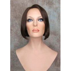 BEVERLY HH | Dark Brown 100% Human Hair Wig Monofilament Part Bob 