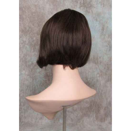 BEVERLY HH | Dark Brown 100% Human Hair Wig Monofilament Part Bob 