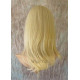 HB MANDY | Light Blonde Medium Long Wig Human Hair Blend HEAT OK Bangs