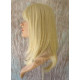 HB MANDY | Light Blonde Medium Long Wig Human Hair Blend HEAT OK Bangs