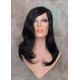 RITA HH | Jet Black 100% Human Hair Wig Long Waves Left Skin Part 