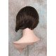 BEVERLY HH | Dark Brown Auburn 100% Human Hair Wig Monofilament Part Bob 