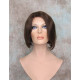 BEVERLY HH | Dark Brown Auburn 100% Human Hair Wig Monofilament Part Bob 