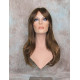 HB MELINDA | Brown Strawberry Long Wig Layers Human Hair Blend Bangs Part 