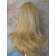 HB MELINDA | Golden Blonde Mix Long Wig Layers Simulated Part Human Hair Blend 