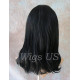 HM MEGAN | Jet Black 100% Human Hair Wig Bangs Skin Part Shoulder Length 1 
