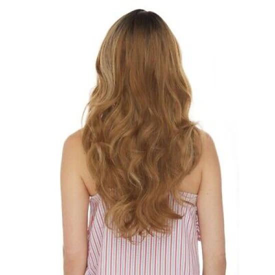 HBL SELENA | Light Brown Lace Front Wig HEAT OK Love It Human Hair Blend 