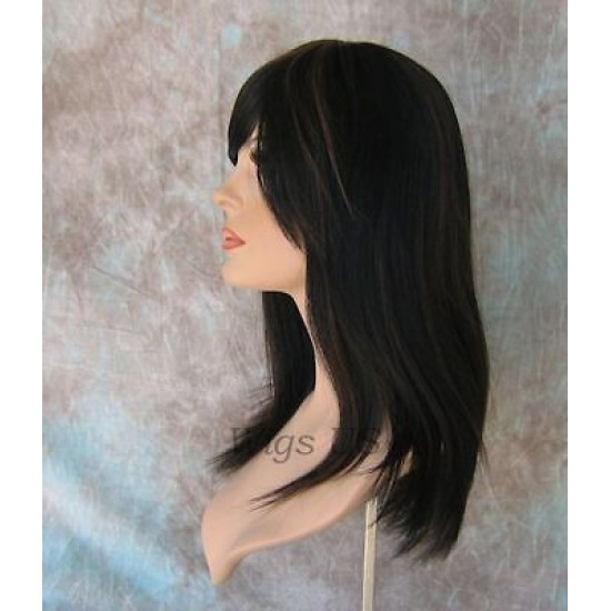 HR DESIRE | Dark Brown Strawberry Wig 100% Remy Human Hair Bangs P4/27 