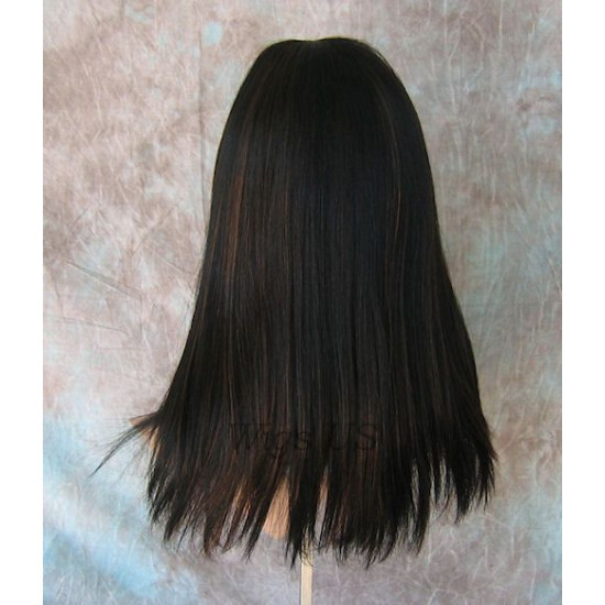 HR DESIRE | Dark Brown Strawberry Wig 100% Remy Human Hair Bangs P4/27 