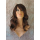 HB WAVERLY | Brown Strawberry Long Wig Waves Human Hair Blend HEAT OK 