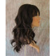 HB WAVERLY | Dark Brown Long Wig Gentle Waves Heat OK Human Hair Blend 4 