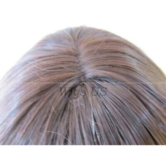 HB OLINDA | Dark Brown Long Wig Gentle Flip Waves Human Hair Blend HEAT OK