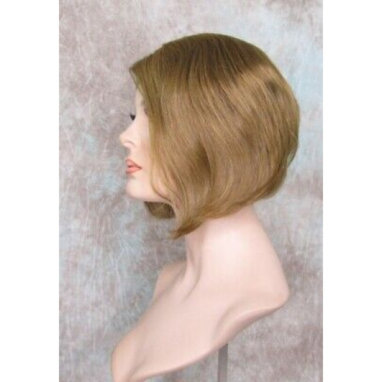BEVERLY HH | Light Brown Strawberry 100% Human Hair Wig Monofilament Part Bob 