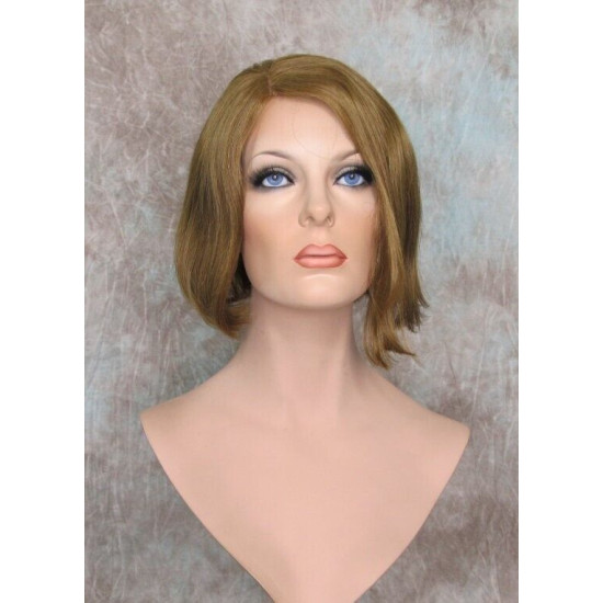 BEVERLY HH | Light Brown Strawberry 100% Human Hair Wig Monofilament Part Bob 