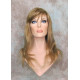 LYDIA HH | Dark Blonde 100% Human Hair Wig 21" Long Waves Skin Part Bangs 
