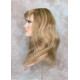 LYDIA HH | Dark Blonde 100% Human Hair Wig 21" Long Waves Skin Part Bangs 