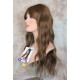 HB MONICA | Auburn Brown Strawberry Long Wig Human Hair Blend HEAT OK Bangs