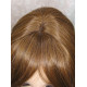 HB MONICA | Auburn Brown Strawberry Long Wig Human Hair Blend HEAT OK Bangs
