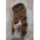 HB MONICA | Auburn Brown Strawberry Long Wig Human Hair Blend HEAT OK Bangs