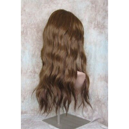 HB MONICA | Auburn Brown Strawberry Long Wig Human Hair Blend HEAT OK Bangs
