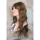 HB MONICA | Auburn Brown Strawberry Long Wig Human Hair Blend HEAT OK Bangs