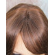 HB MELINDA | Brown Auburn Long Wig Layers Human Hair Blend Bangs Part 