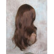 HB MELINDA | Brown Auburn Long Wig Layers Human Hair Blend Bangs Part 