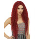 LF RAVEN | Cherry Red Swiss Lace Front Wig 5" Deep Center Part Waves HEAT OK 