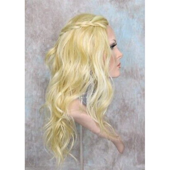 NEW BOHEMIAN | Blonde Lace Front Wig Waves Braided Sides HEAT OK | Forever Young