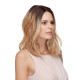 LF HATTIE | Dark Root Blonde Lace Front Wig HEAT OK Lob Style Loose Beach Waves 